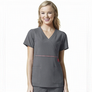 CARHARTT Crossflex Women's Mock Wrap Empire Waist ScrubTop